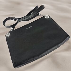 Michael Kors Black‎ Leather Crossbody Bag